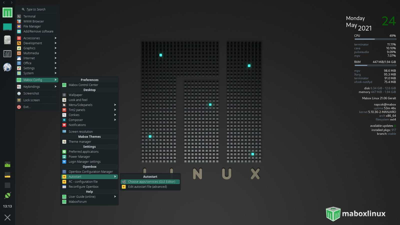 MaboxLinux | fast, lightweight and functional Linux Desktop